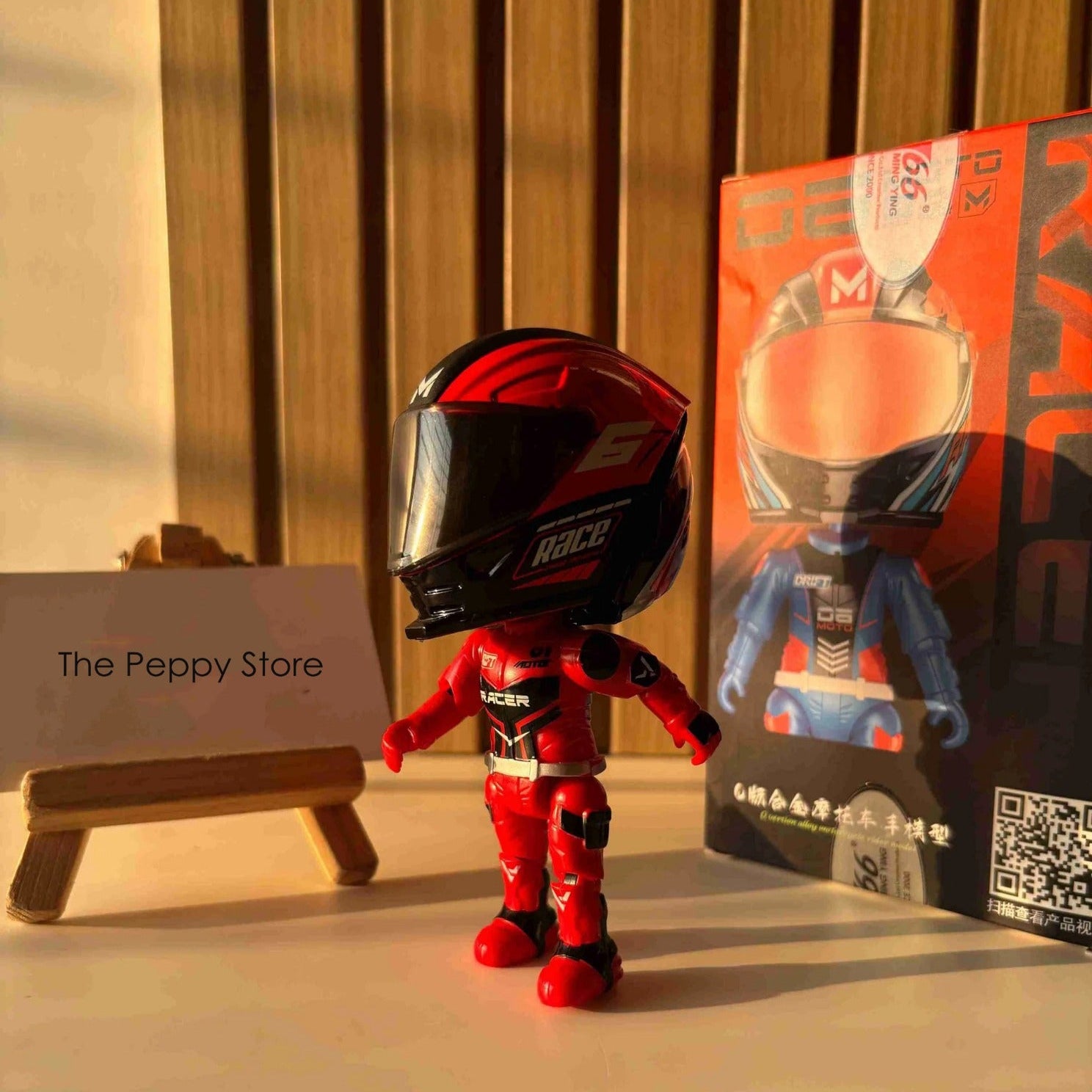 Helmet Biker Version Motor Cycle Rider Diecast Model