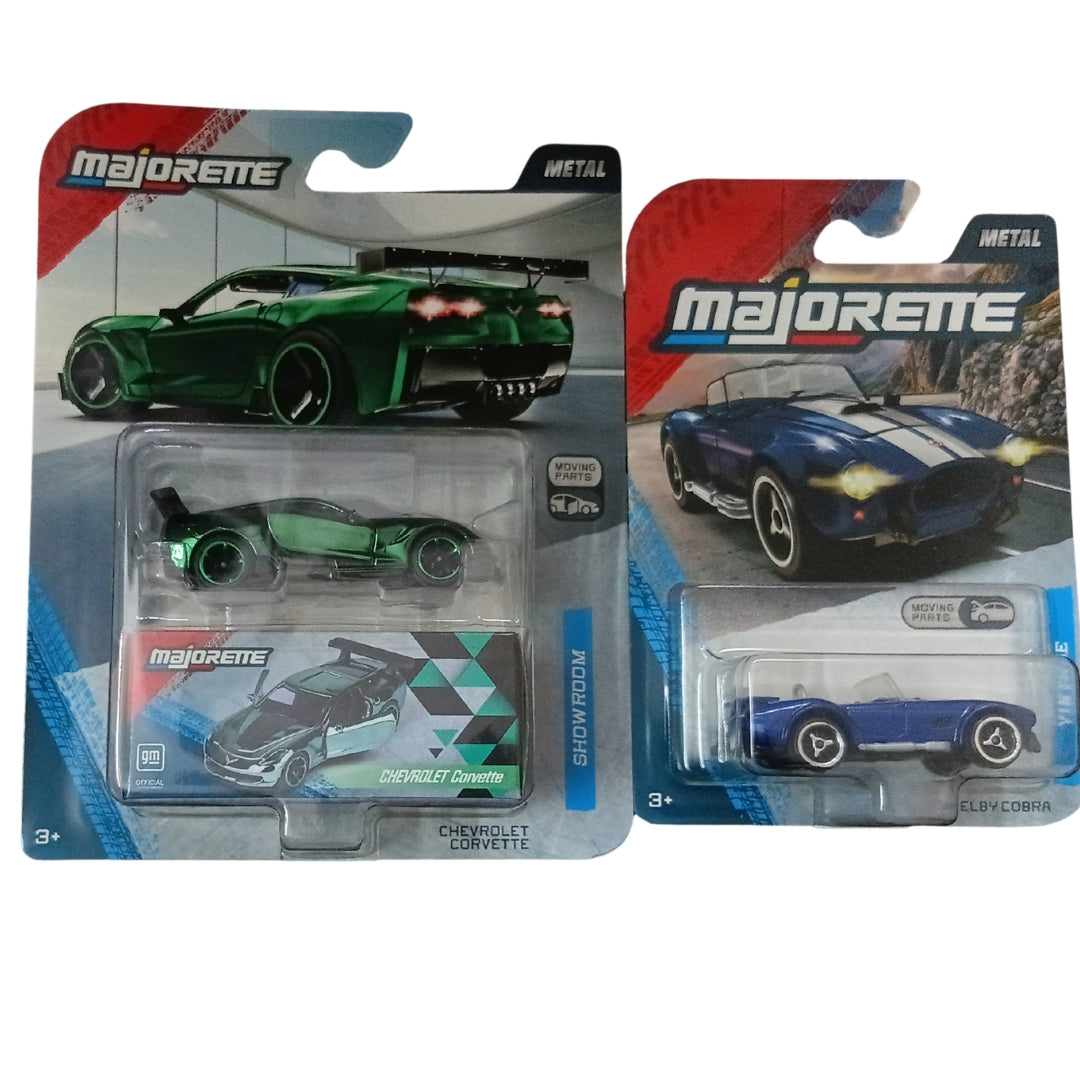 Majorette with Freewheel and Opening Parts Car Model - Set of 2