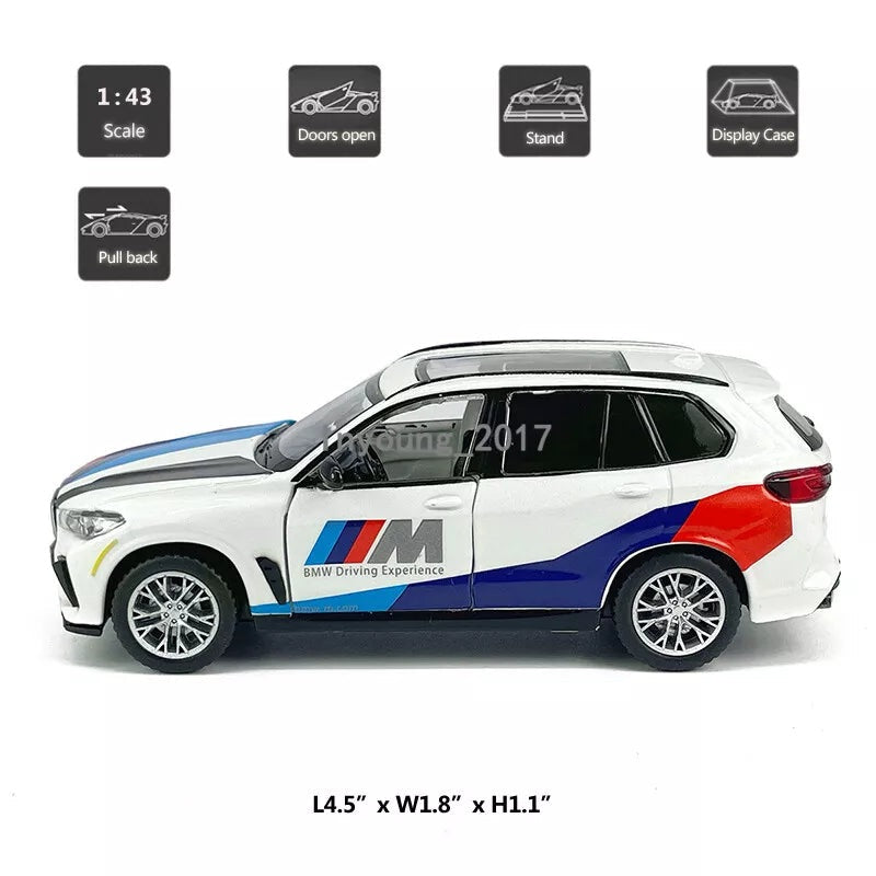 Scale 1 : 43 Official Licensed CCA Cool-Chic Auto Diecast Metal Model Car - BMW X5M (WHITE)