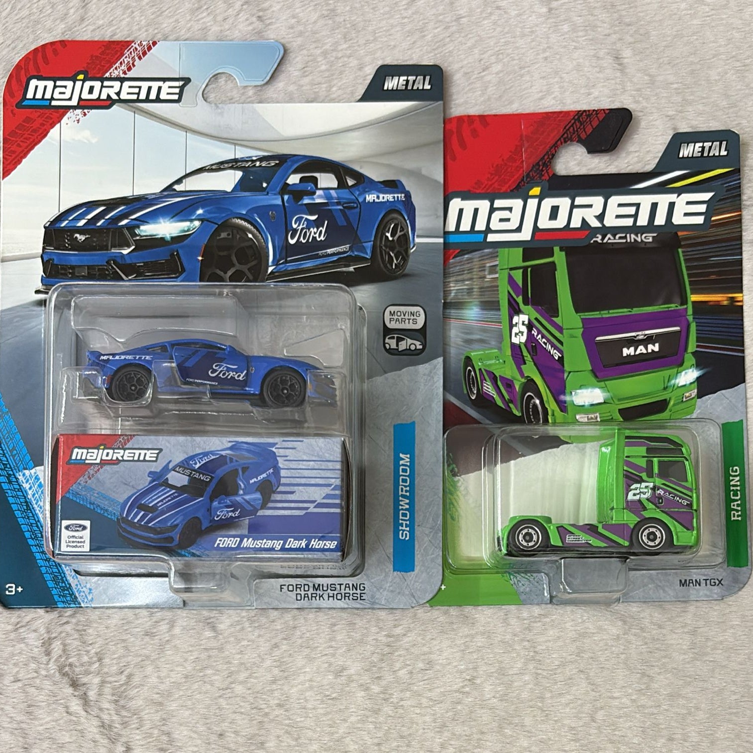 Majorette with Freewheel and Opening Parts Car Model - Set of 2