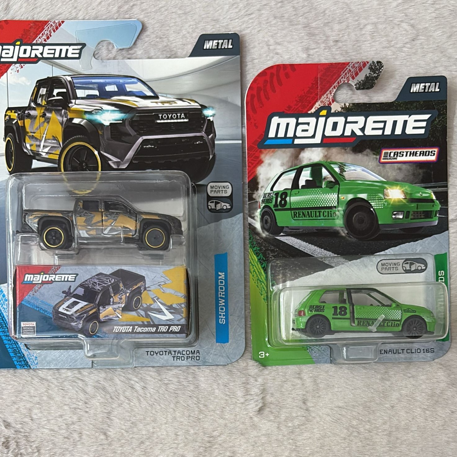 Majorette with Freewheel and Opening Parts Car Model - Set of 2