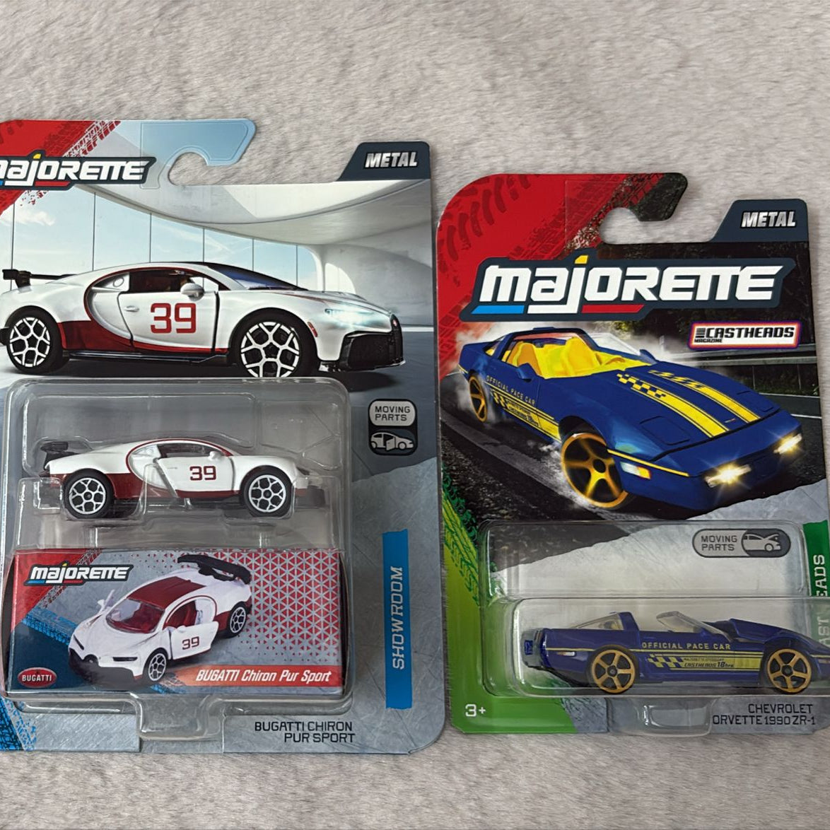 Majorette with Freewheel and Opening Parts Car Model - Set of 2