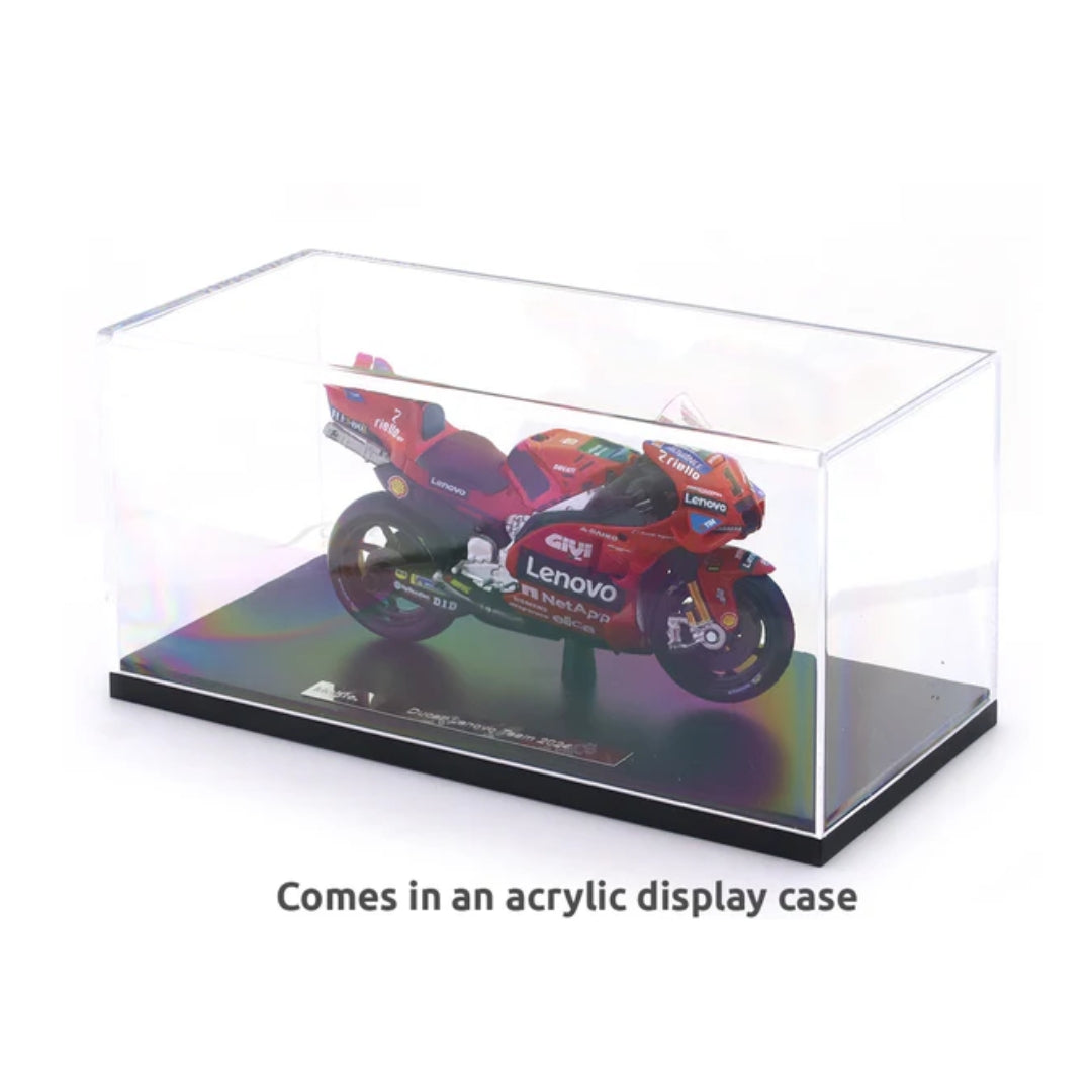 Maisto - 1 : 18 Diecast Scale Model - Official Licensed Product - Desmosedici GP 2024 - Ducati Lenovo Team #1 Francesco  Bagnaia 2024 World Team Champion