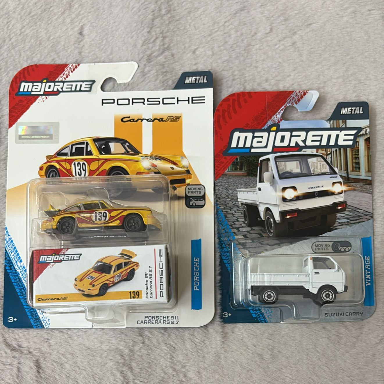 Majorette with Freewheel and Opening Parts Car Model - Set of 2