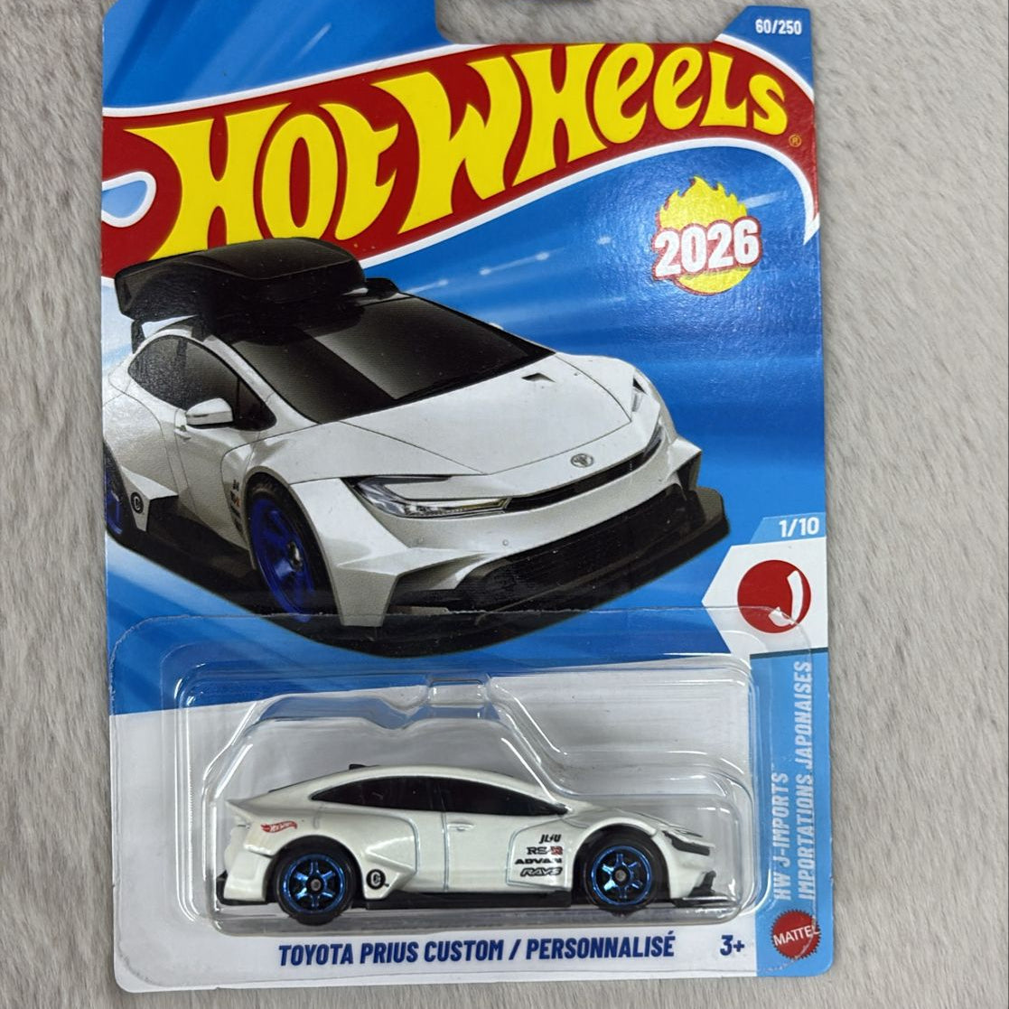 Hot Wheels 2026 Imported D Case Vehicle Collection - Toyota Prius Custom / Personnalise - ERROR CARD