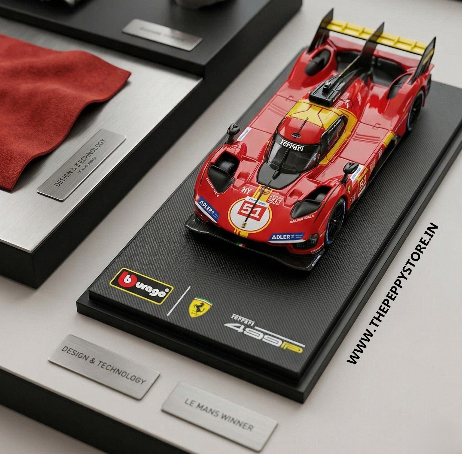 Buy Bburago #51 Ferrari 499P 2025 Le Mans Winner 1:64 Diecast
