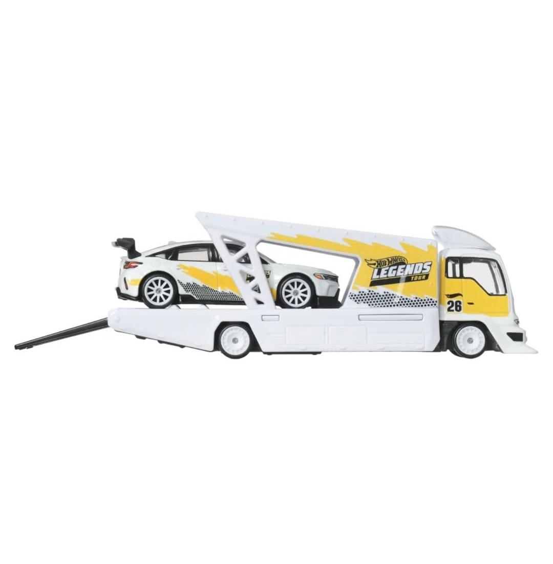 Hot Wheels Premium 1/64 Car Culture Team Transport - '24 Honda Civic Type R (FL5) AND Kousoku Hauler  Camion De Transport