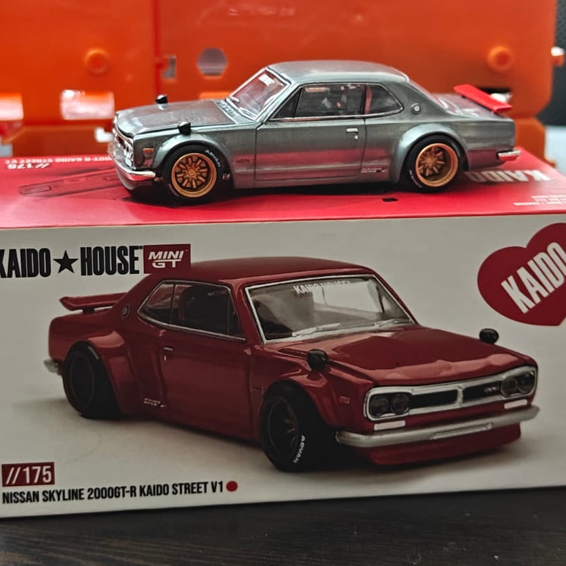 Chase Kaido House x Mini GT Nissan Skyline 2000GT-R Street V1 Model - Unsealed and Mint Condition