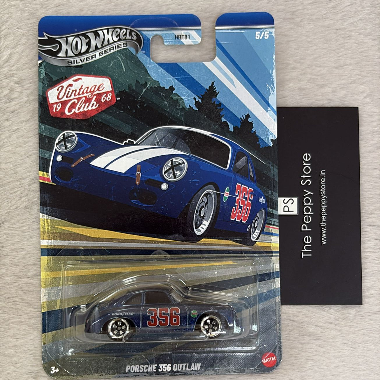 Hot Wheels Scale 1:64 Imported 2025 Silver Series vintage club - Porsche 356 Outlaw
