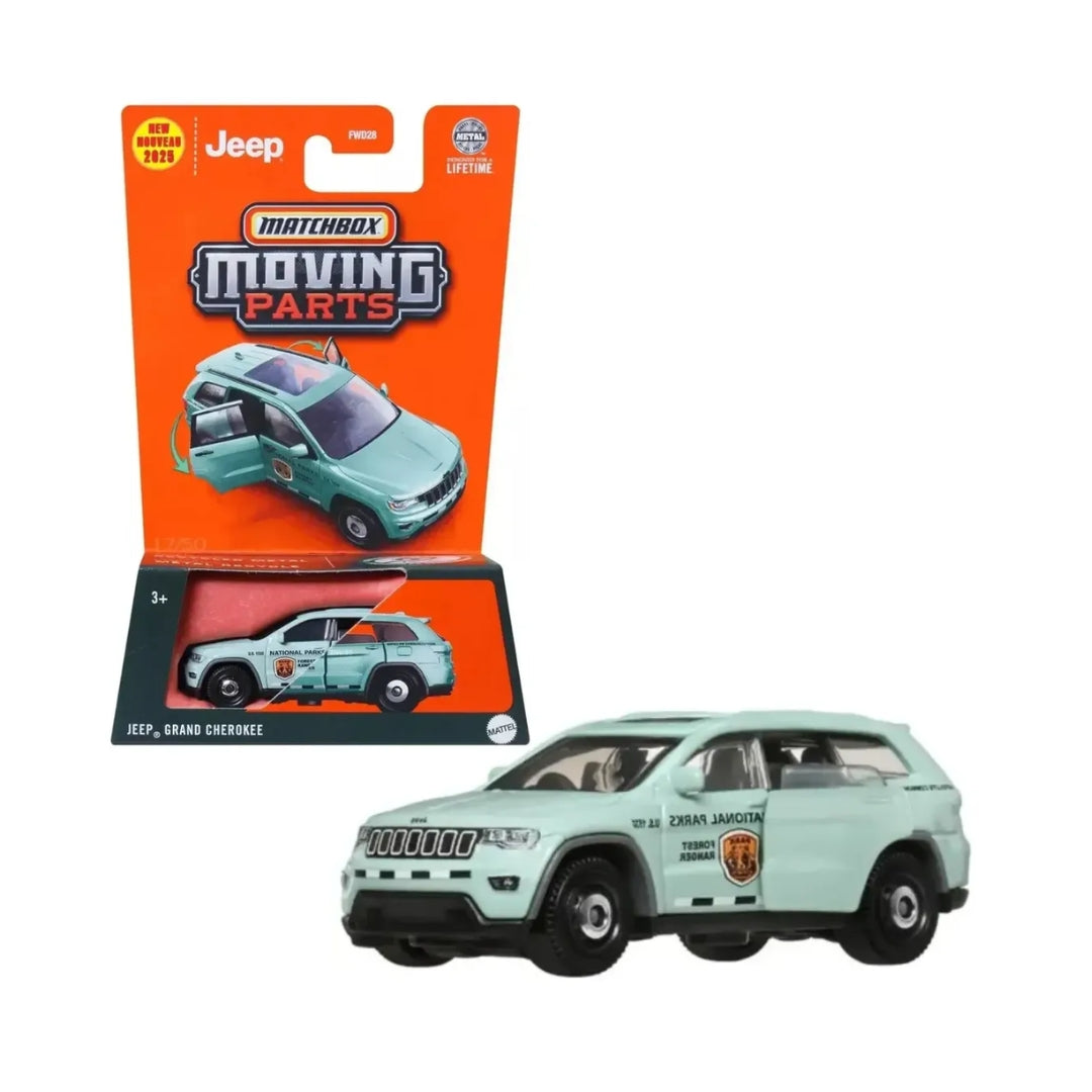 Matchbox Scale 1 : 64 Moving Parts 2025 Imported Vehicles Exclusive Collection - Jeep Grand Cherokee