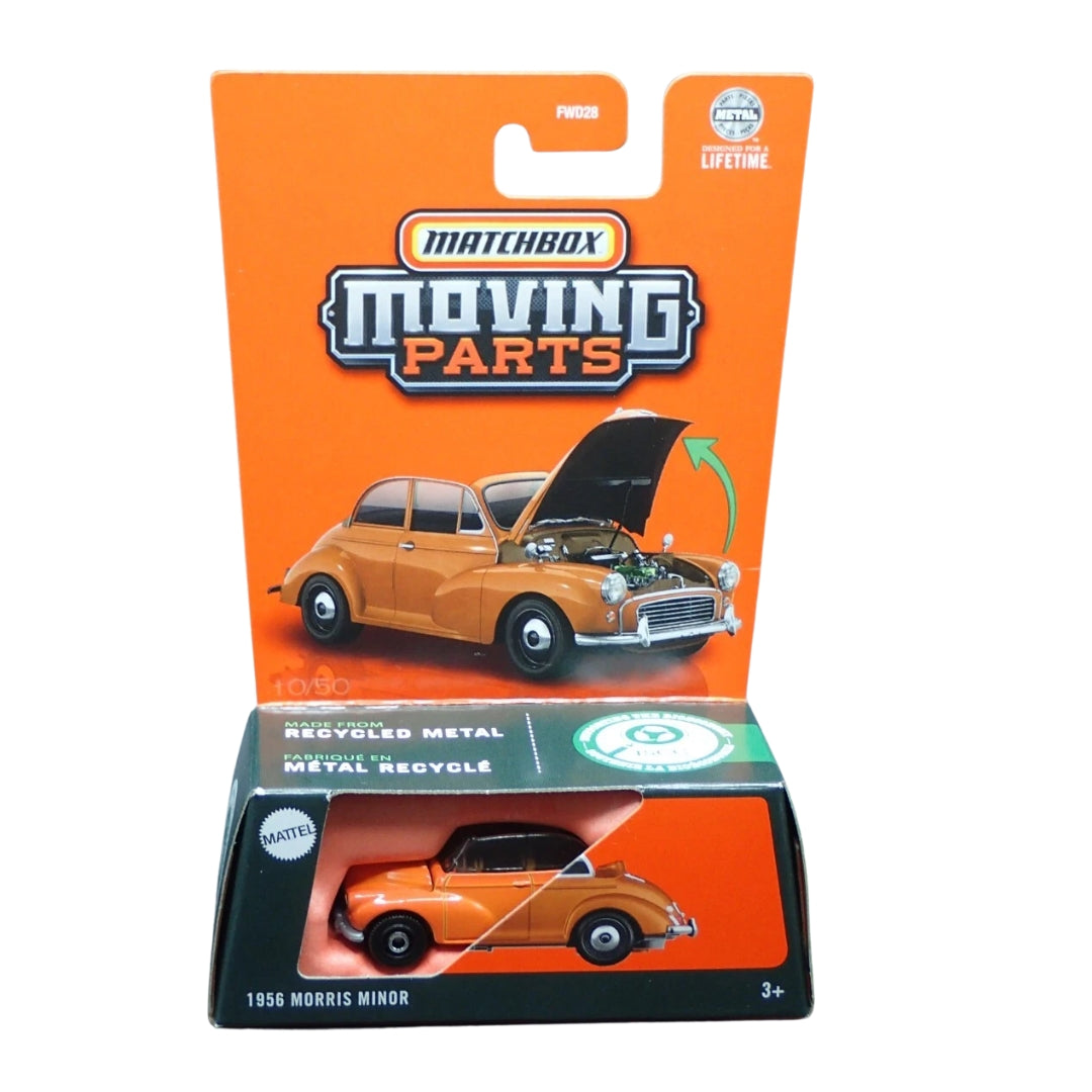 Matchbox Scale 1 : 64 Moving Parts 2024 Imported Vehicles Exclusive Collection - 1956 Morris Minor