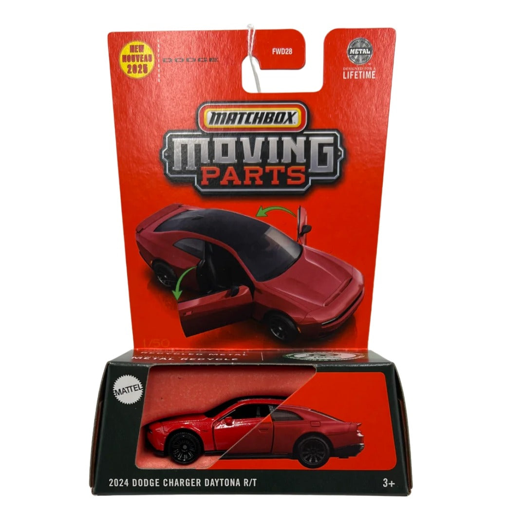 Matchbox Scale 1 : 64 Moving Parts 2025 Imported Vehicles Exclusive Collection - 2024 Dodge Charger Daytona R/T