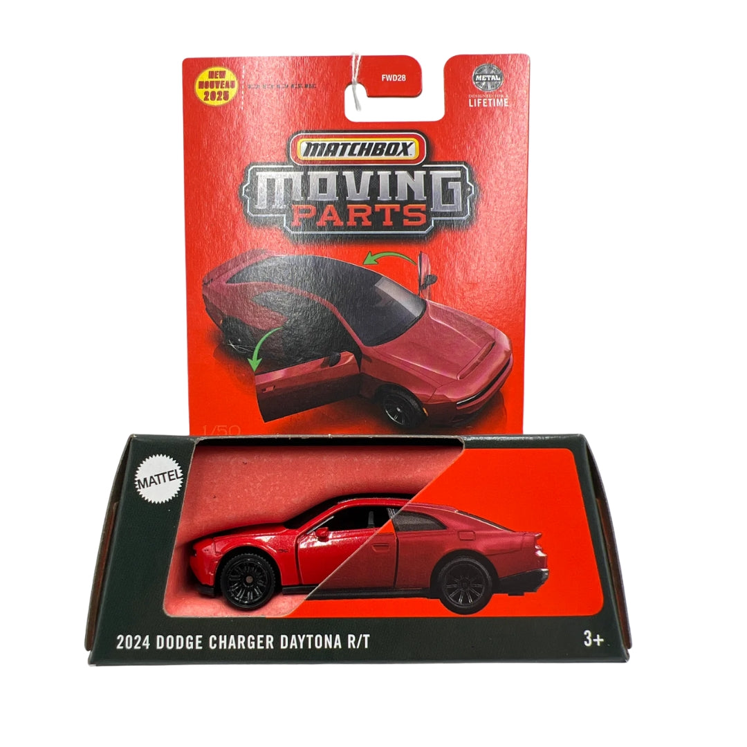 Matchbox Scale 1 : 64 Moving Parts 2025 Imported Vehicles Exclusive Collection - 2024 Dodge Charger Daytona R/T