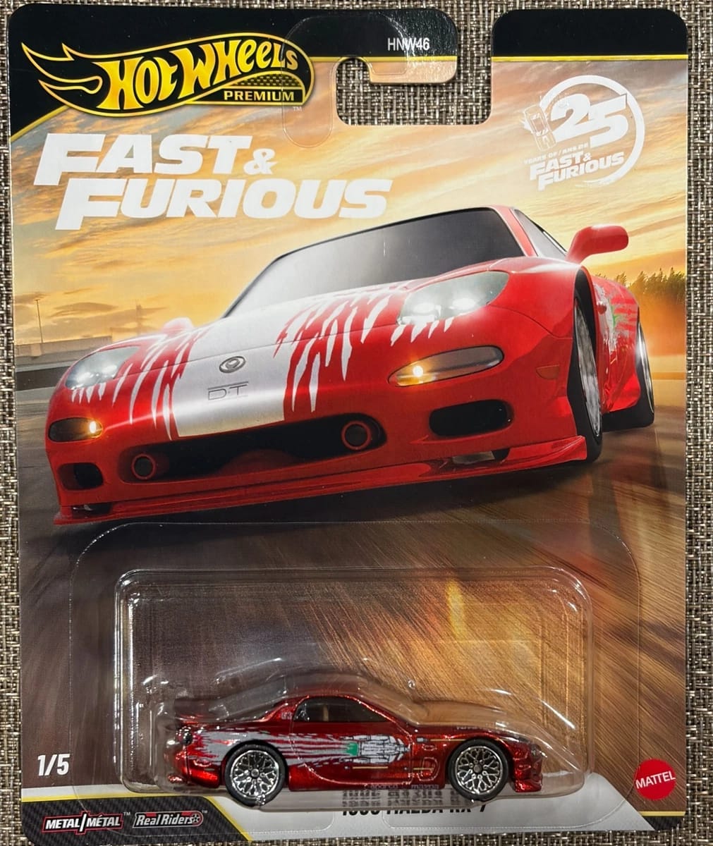Hot Wheels Mazda RX-7 1:64 Premium Chase Diecast Model Car