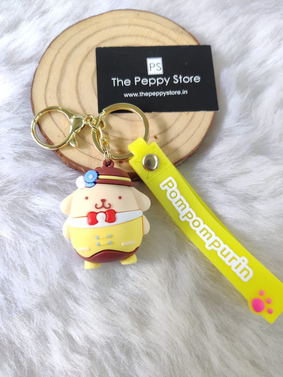 Cute Hello Kitty Cat 3D Silicon Keychain with Bagcharm and Strap (Select From Drop Down)