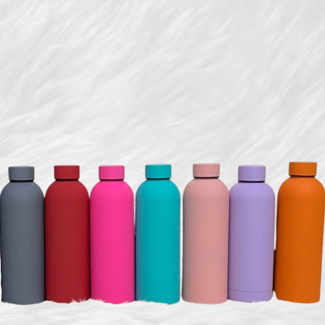 Personalised Cool Insulated Bottle 500 Ml Name Engraved - Select From Drop Down