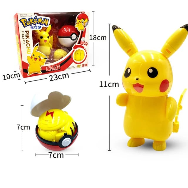 Pokemon Pikachu Cool Transform With Pokeball Collectable Figure (No Cash On Delivery Allowed On This Product) - Prepaid Order Only