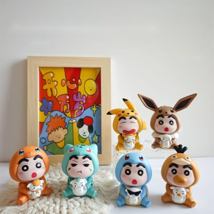 Cute Shinchan Cosplay Pokemon figures - Pokemon Version  ( Choose From the Drop Down Menu)