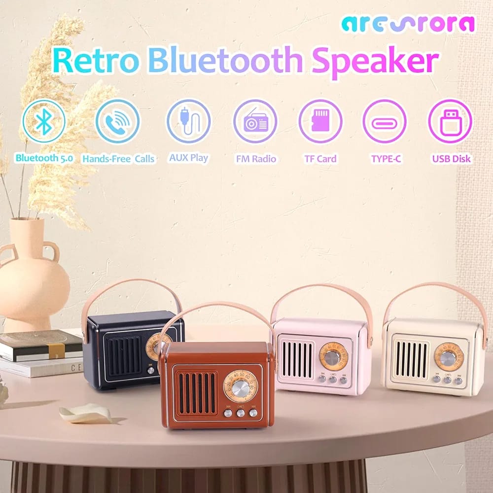 Cute Aesthetic Portable Wireless Bluetooth Speaker (Select From DropDown)