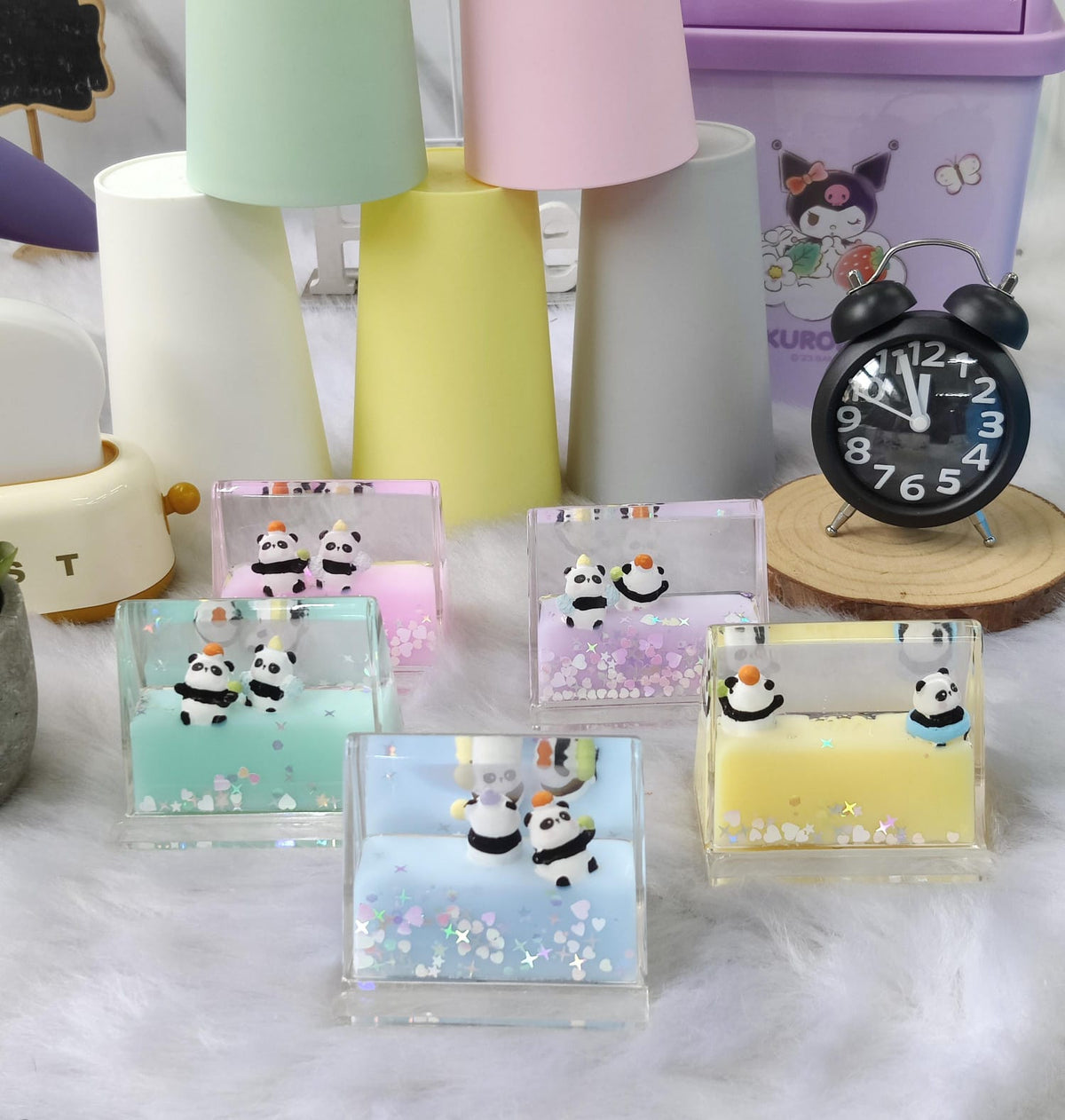 Buy Unsinkable Floating Panda Jelly Glitter Card Holder / Phone Holder ...