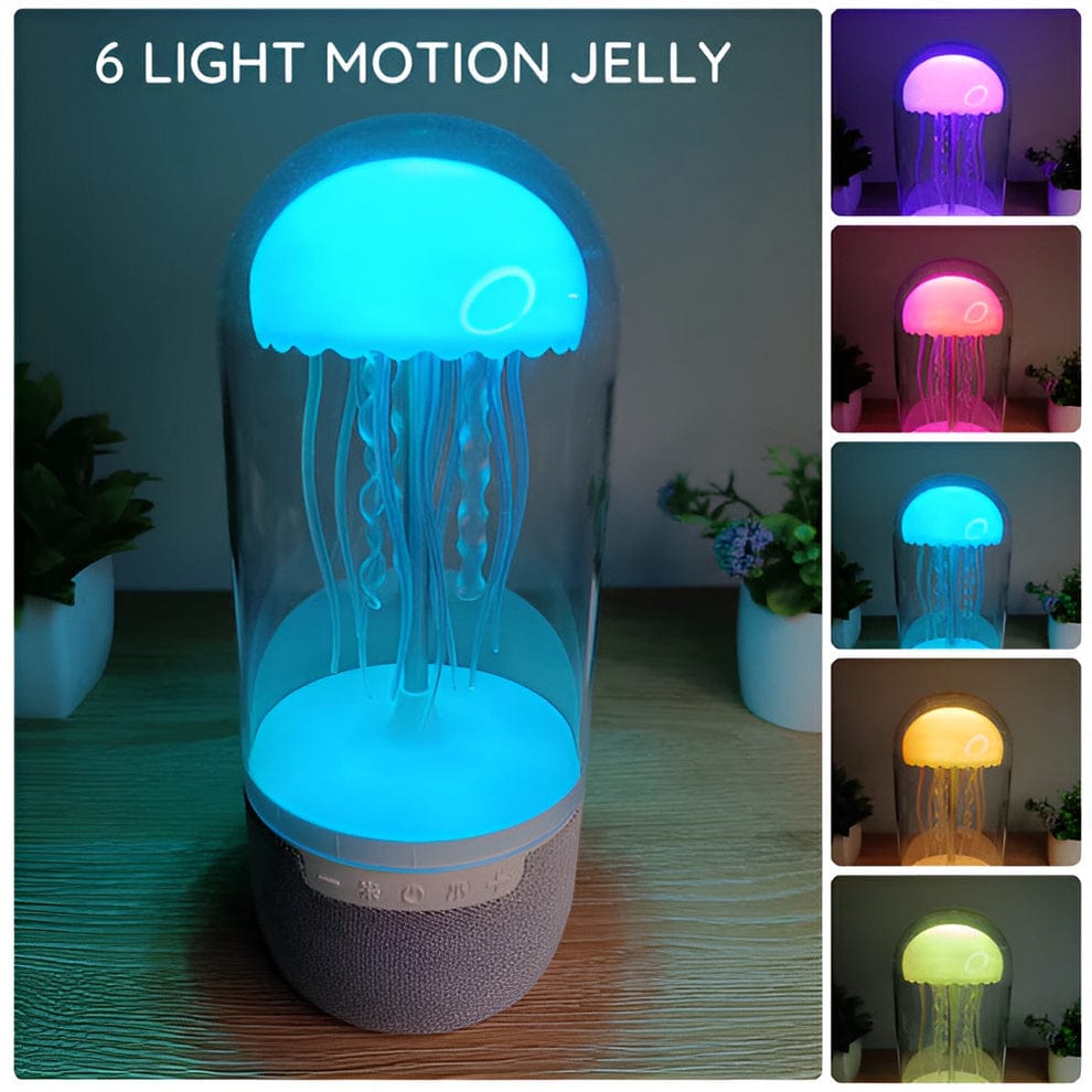 LED Colour Changing Jellyfish Lamp Bluetooth Speaker With USB