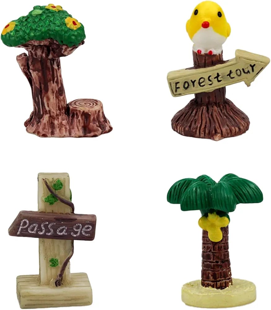 Garden Decor Figures (Set of 4)