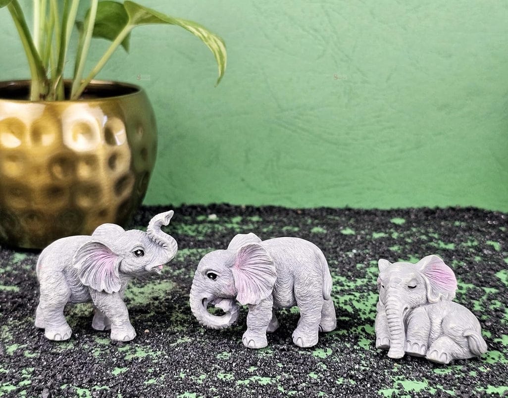 Elephant Decor Figures (Set of 3)