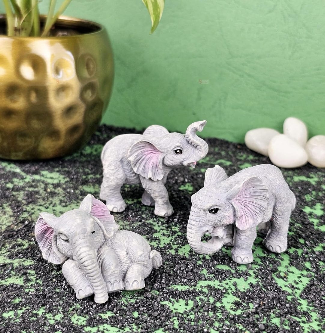 Elephant Decor Figures (Set of 3)