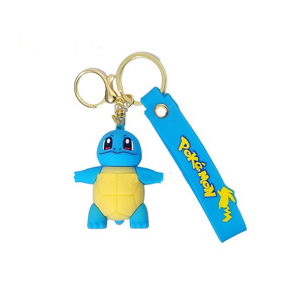 Pokemon 3D Silicon Keychain with Bag Charm and Strap (Choose From Drop Down Menu)