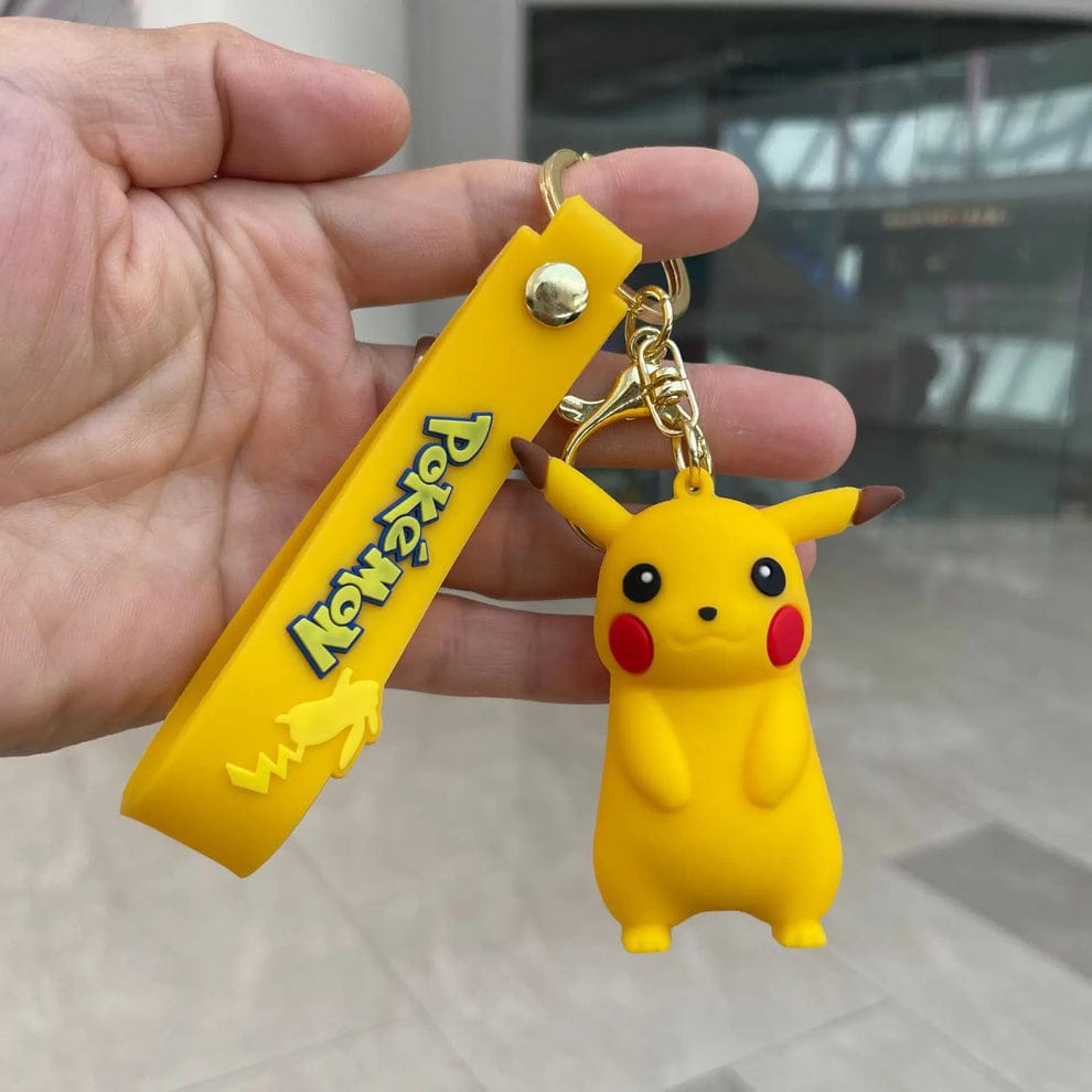 Pokemon 3D Silicon Keychain with Bag Charm and Strap (Choose From Drop Down Menu)