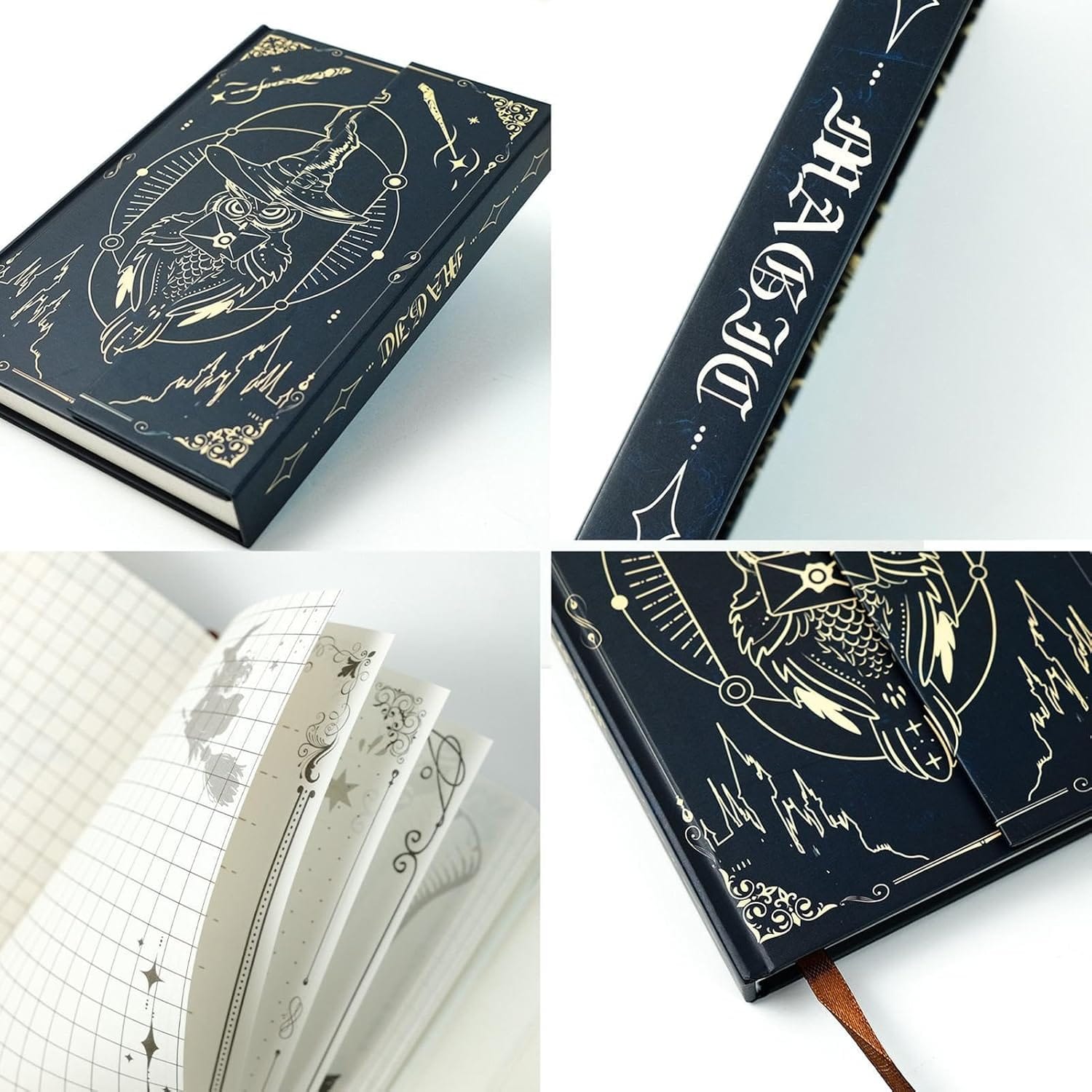 Owl Themed Magnetic Hardbound Planner Journal