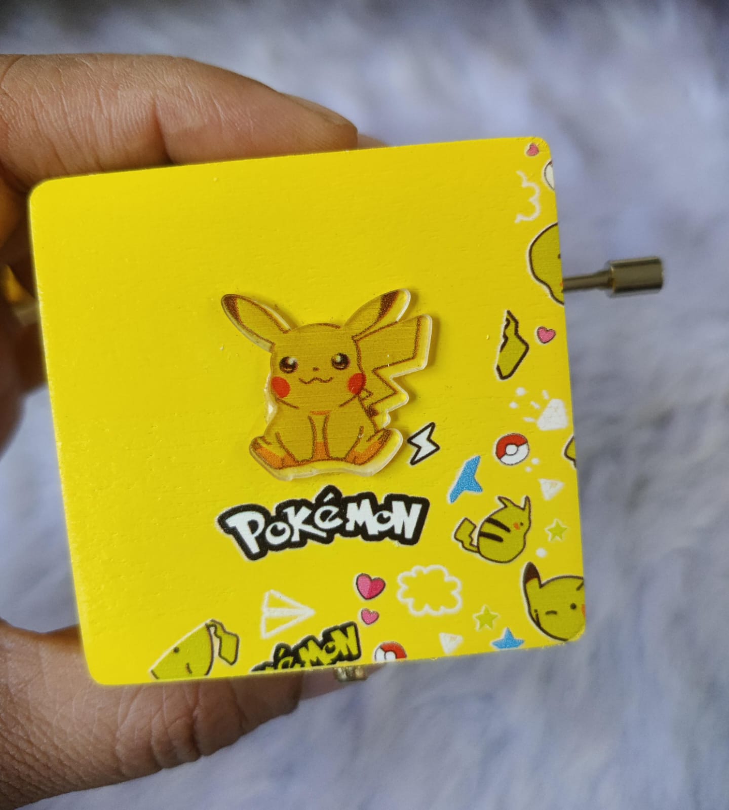 Pokemon Music box with Mirror and Blank Paper (to add note)