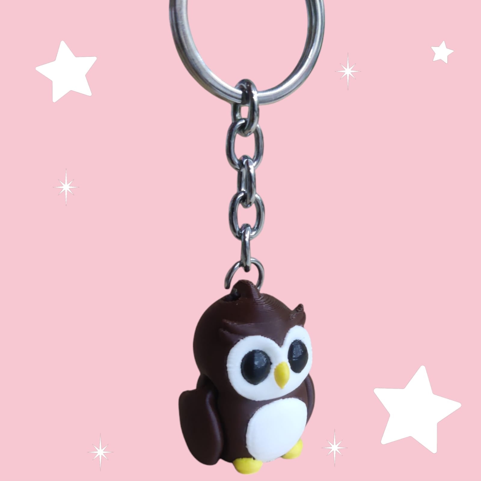 Owl Keychain (Brown)