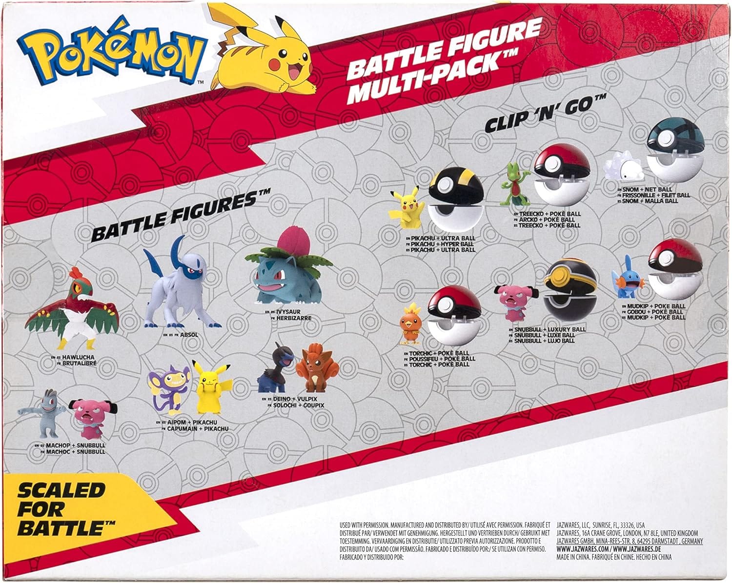 Pokemon Battle Figure Multi-pack Set of 6 Figures - No Cod Allowed On this Product - Prepaid Orders Only.