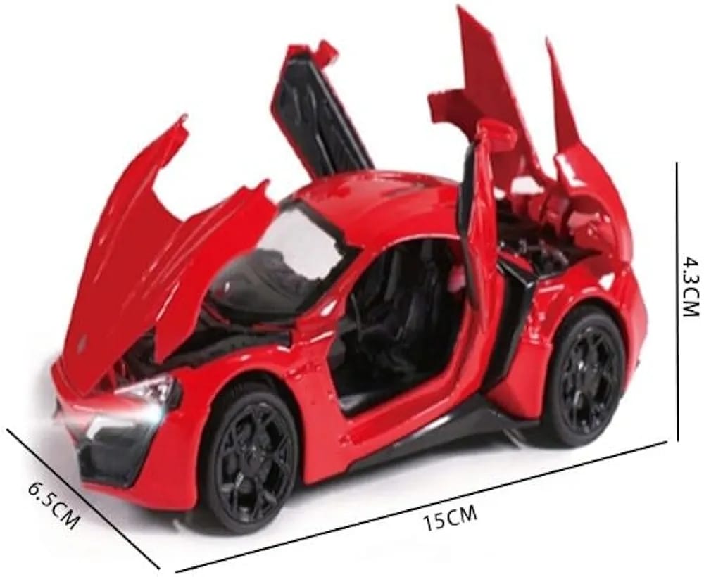 Lykan Hypersport 1 : 32 Sound And Light Pull Back Series Premium Diecast Car Model (No Cash On Delivery Allowed On This Product) - Prepaid Orders Only