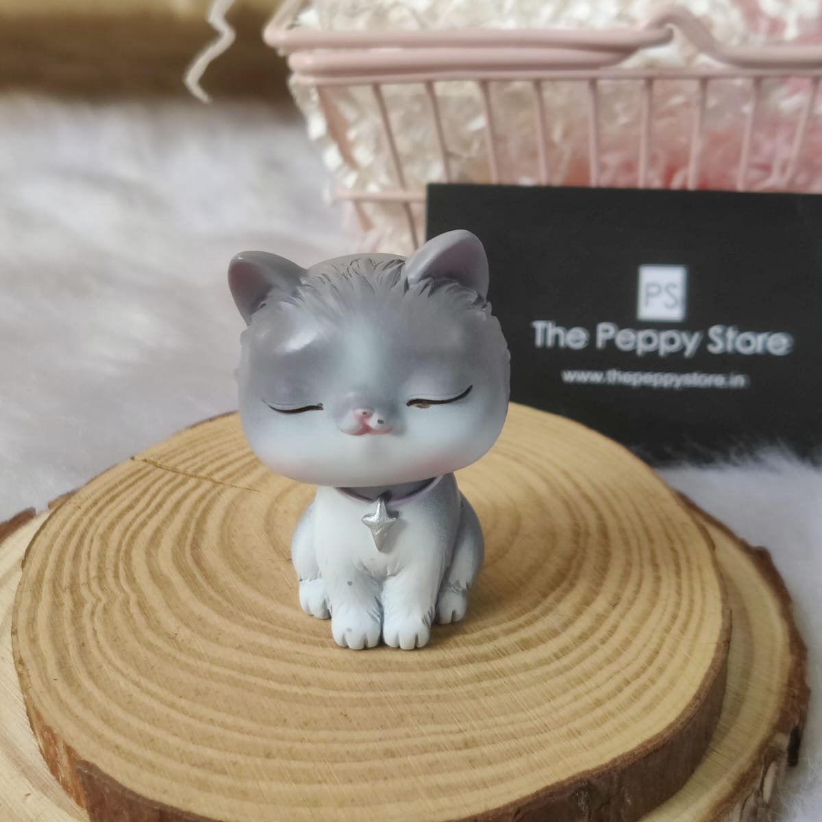 Cute Cat Close Eyes Bobblehead (Choose from Drop Down)