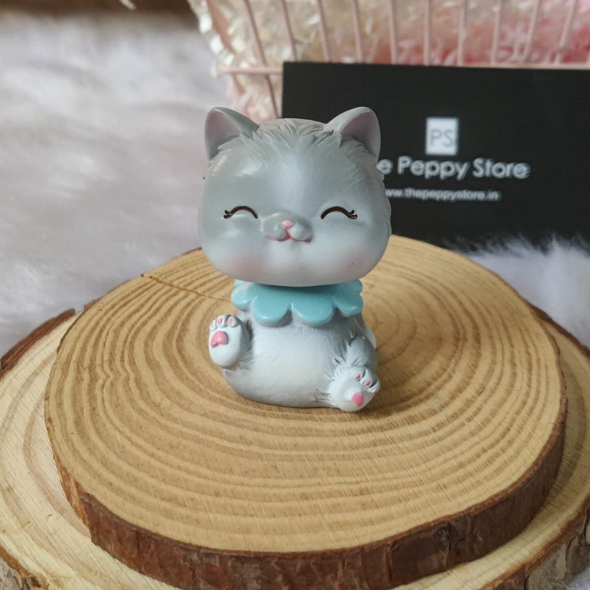 Cute Cat Close Eyes Bobblehead (Choose from Drop Down)