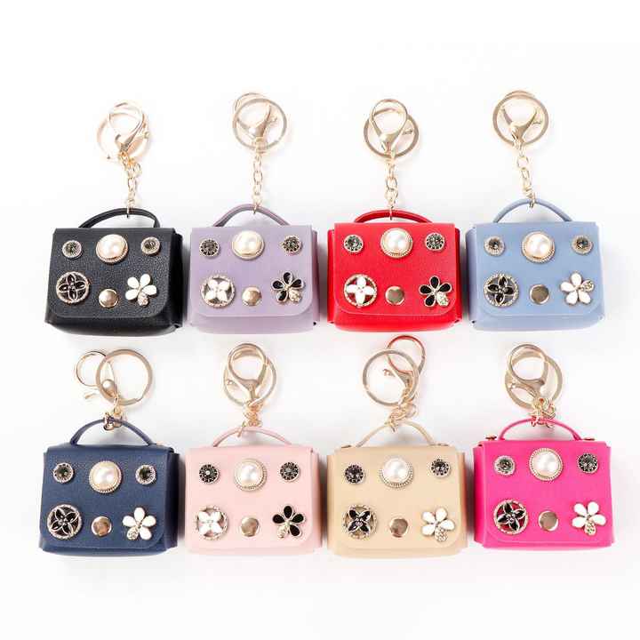 Cute Handbag Keychain With Bagcharm (Select From Drop Down Menu)