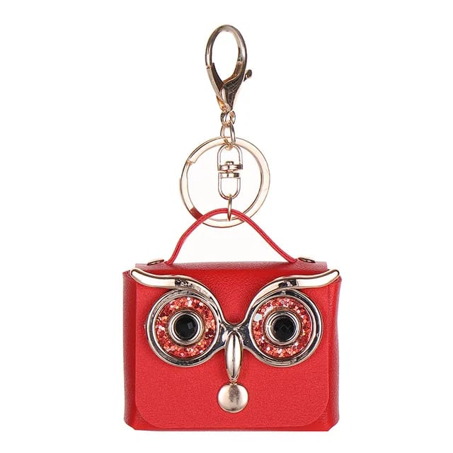 Cute Owl Mask Handbag Keychain With Bagcharm (Select From Drop Down Menu)