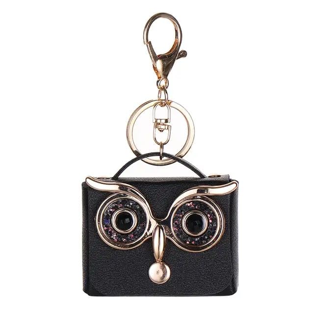 Cute Owl Mask Handbag Keychain With Bagcharm (Select From Drop Down Menu)