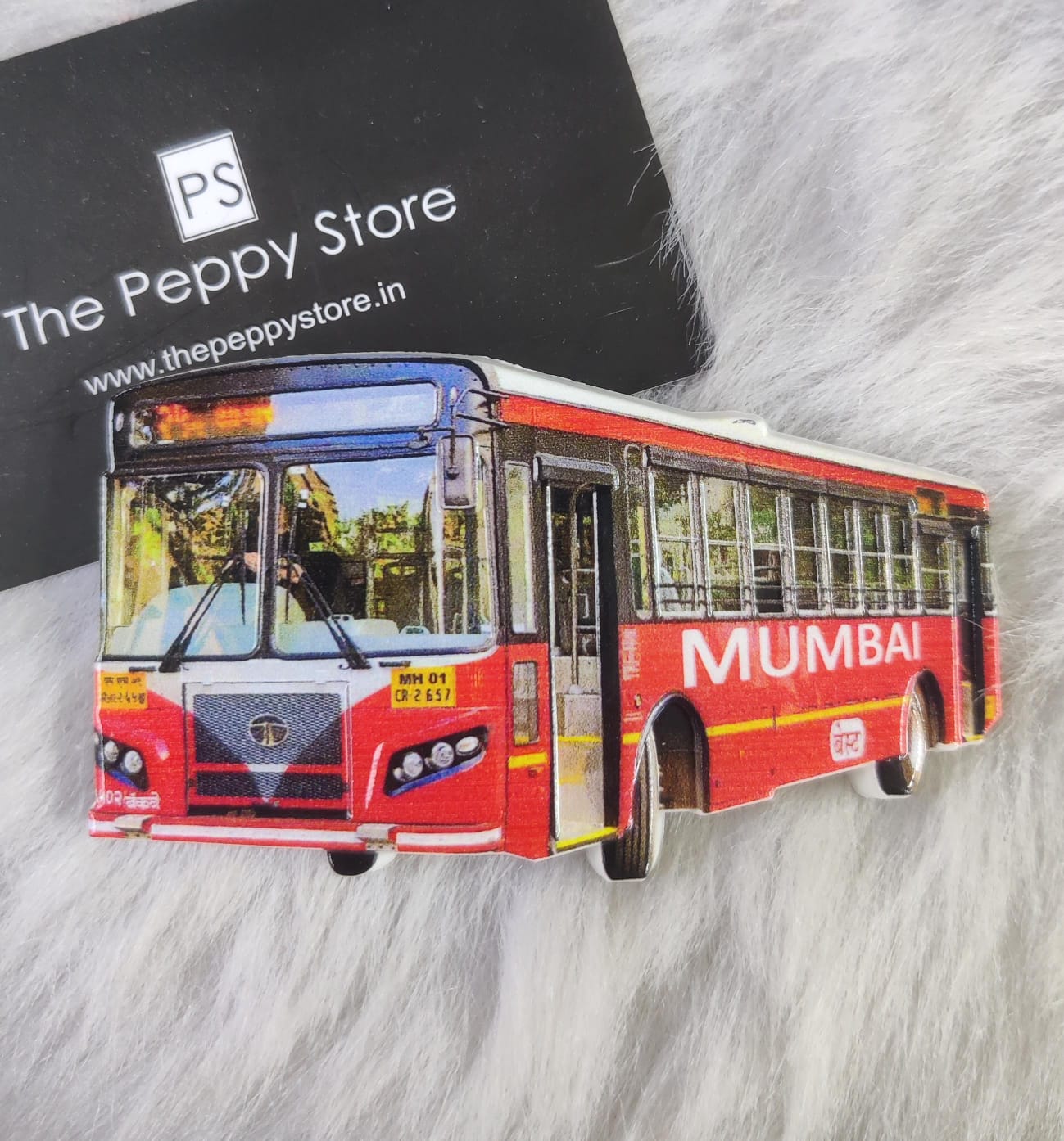 Bus Fridge Magnet