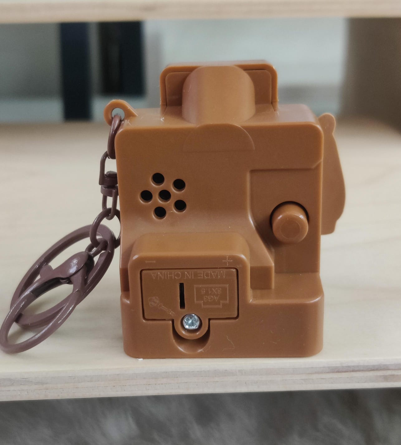 Quirky 3D Keychain with Bagcharm With Light And Sound (Select From DropDown Menu)