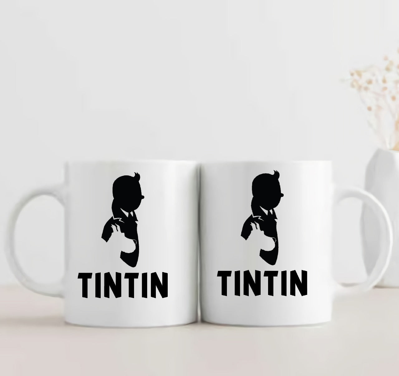 Tin Tin With Snowy 3D Ceramic Coffee Mug