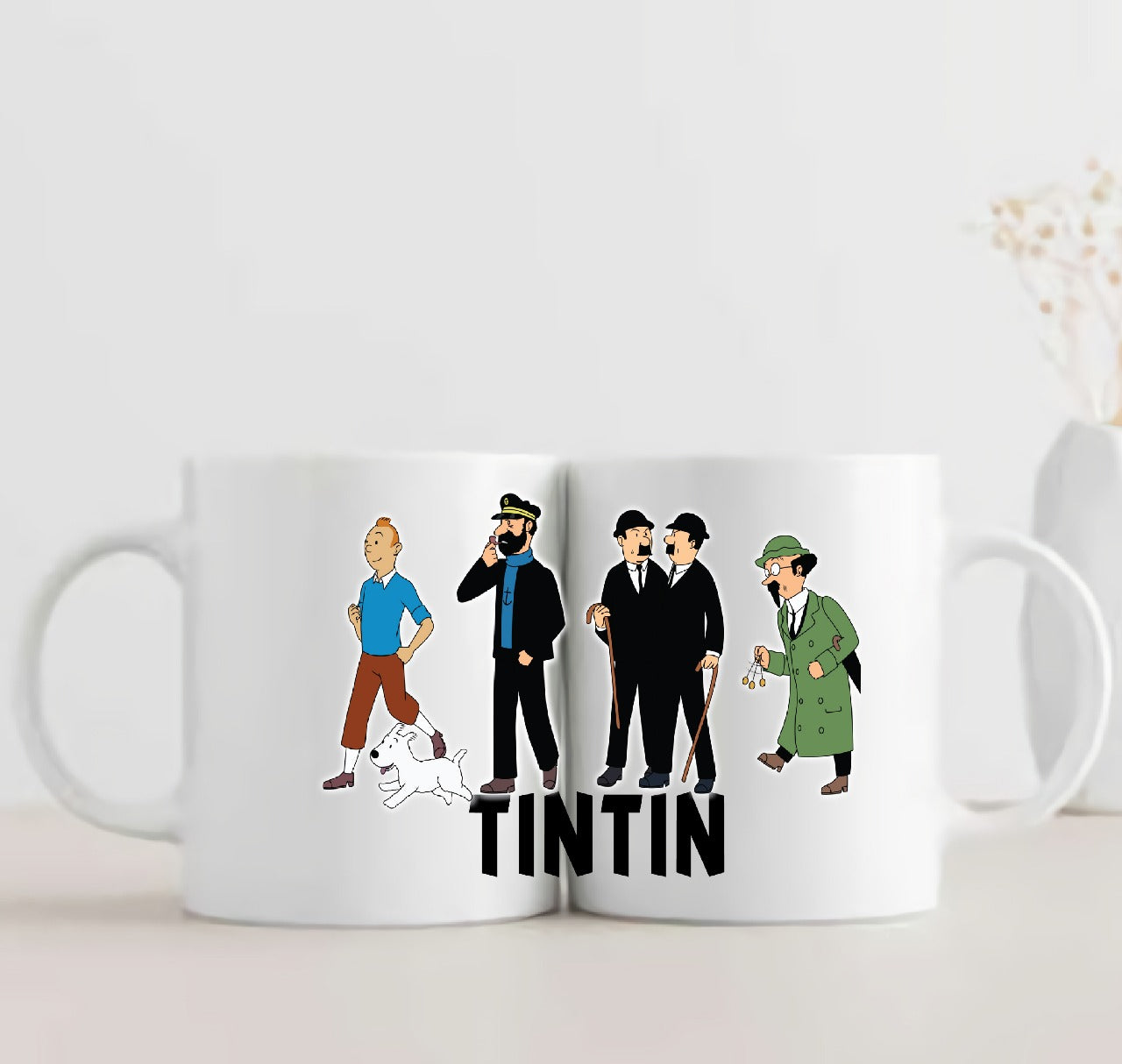 Tin Tin All Characters 3D Ceramic Coffee Mug