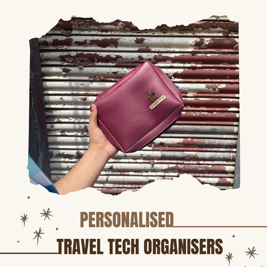 Personalised Travel Tech Organiser (No Cash On Delivery Allowed On This Product) - Prepaid Orders Only