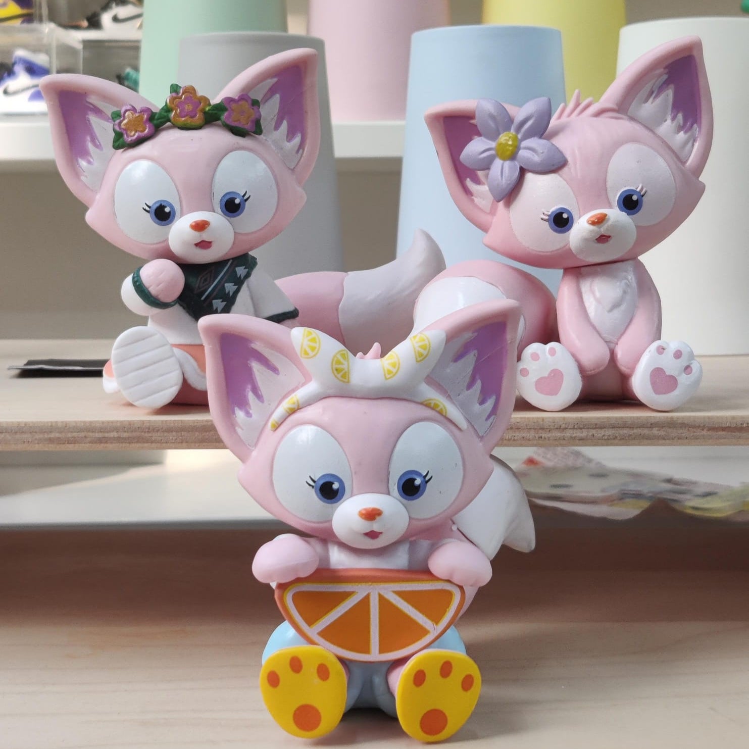 Cute Fox Figures (Set of 3) - Select From Drop Down Menu