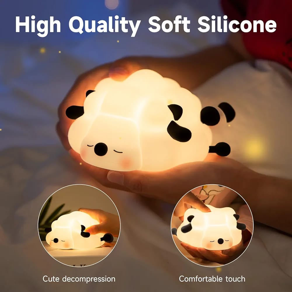 Cute Sleeping Sheep 3D Silicon Touch Lamp