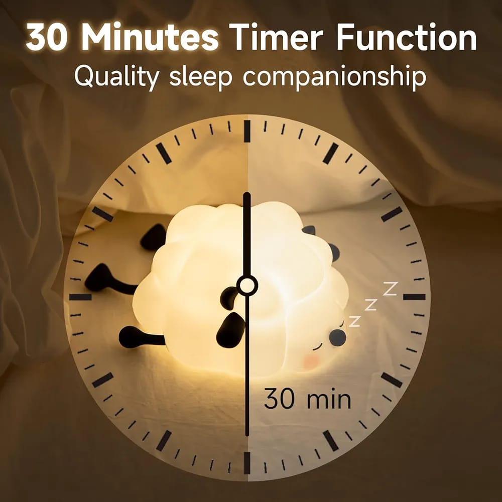 Cute Sleeping Sheep 3D Silicon Touch Lamp