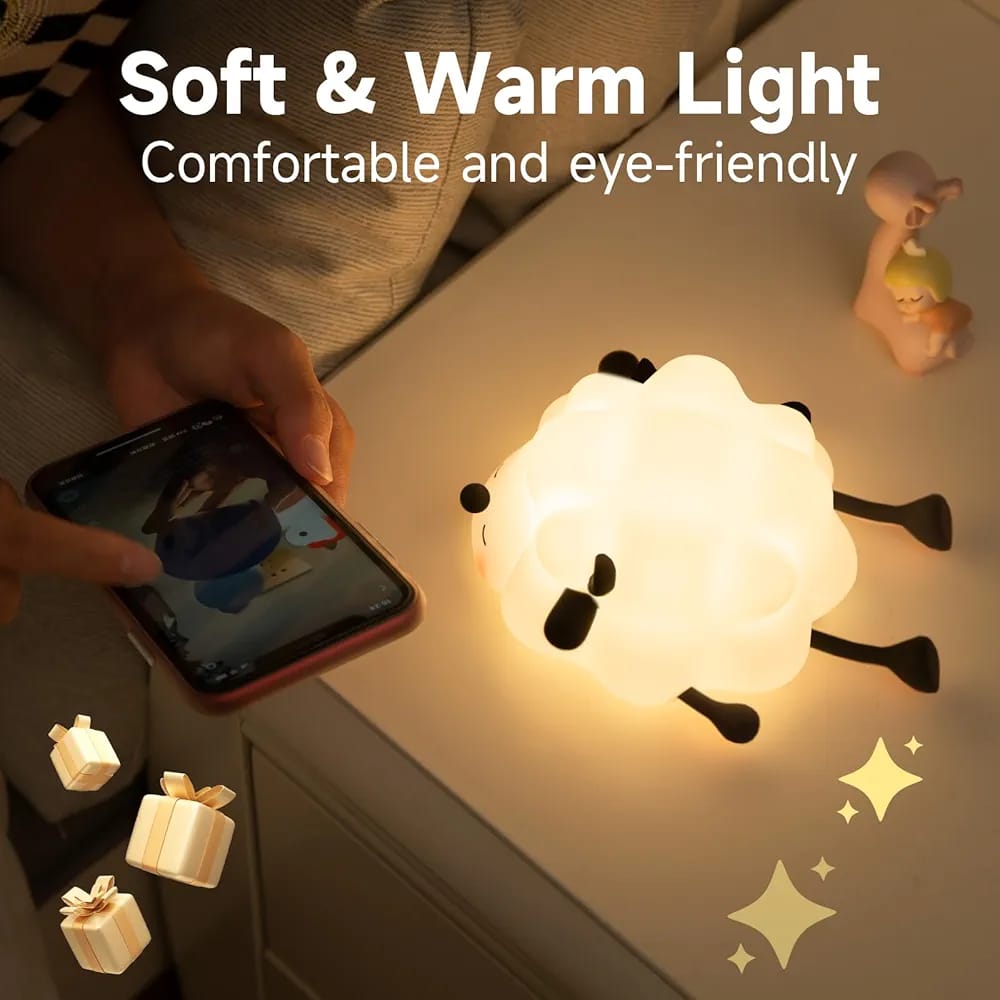 Cute Sleeping Sheep 3D Silicon Touch Lamp