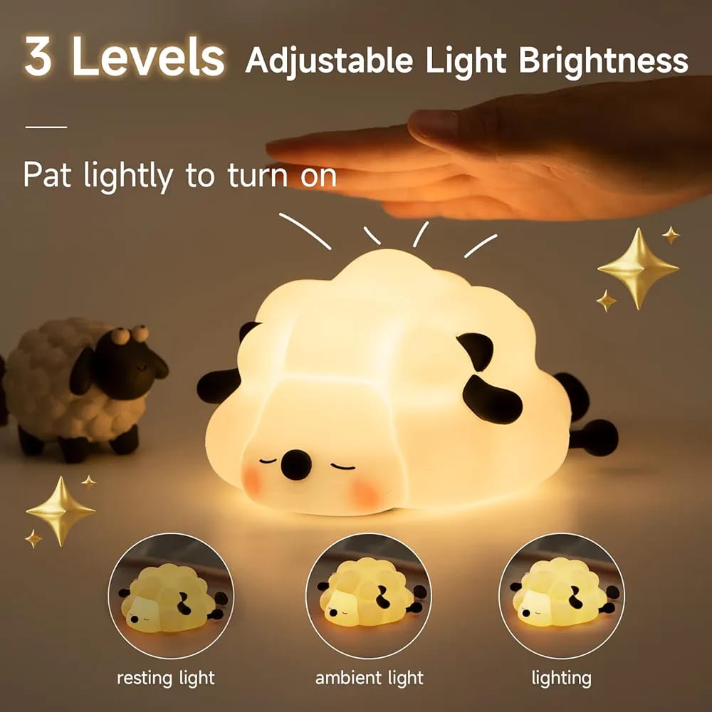 Cute Sleeping Sheep 3D Silicon Touch Lamp